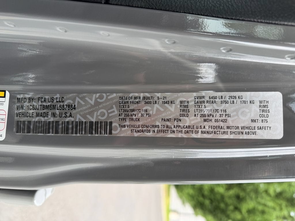 2021 Jeep Gladiator Rubicon 4x4