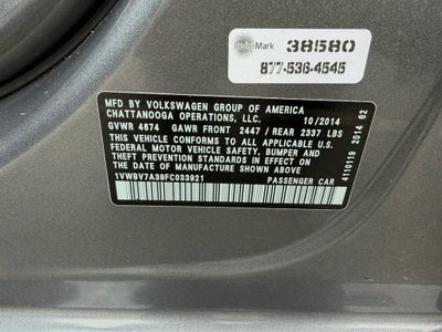 2015 Volkswagen Passat 2.0L TDI SE