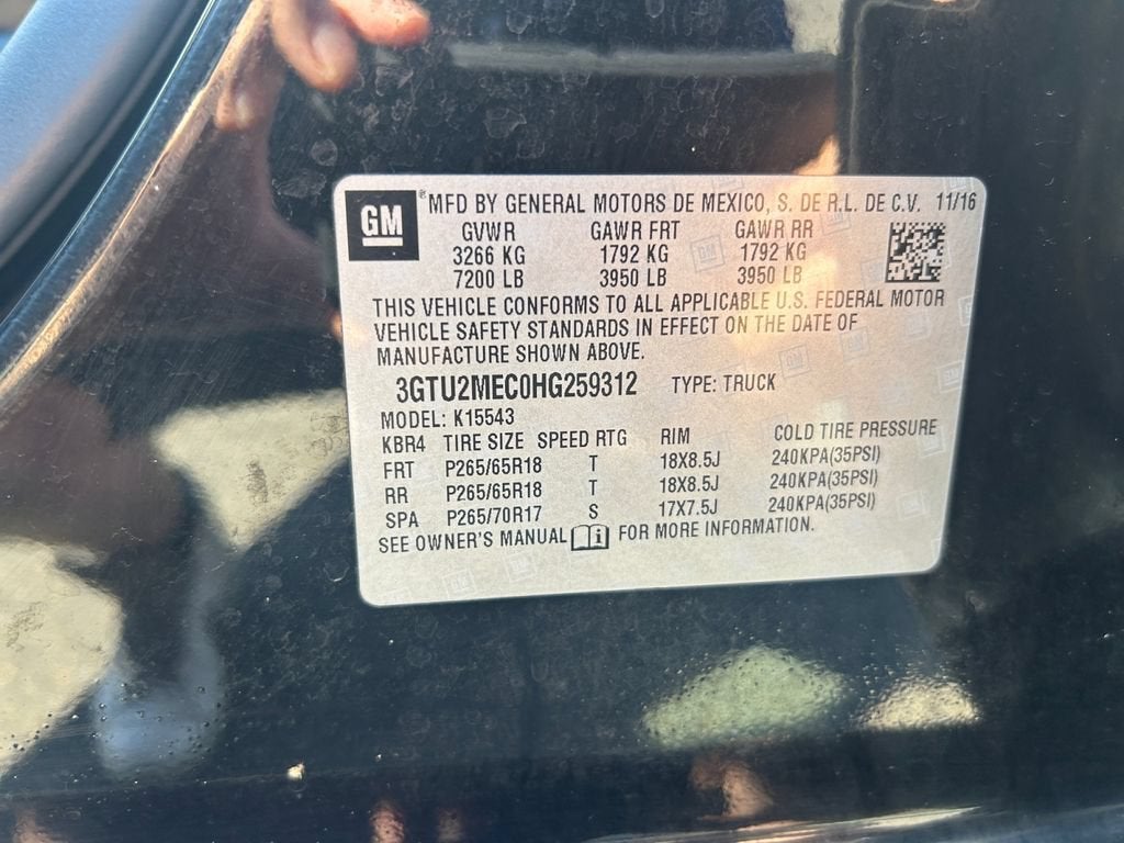 2017 GMC Sierra 1500 SLE