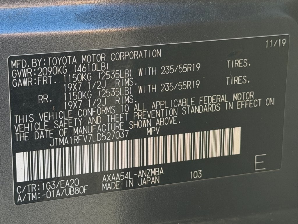 2020 Toyota RAV4 XLE Premium