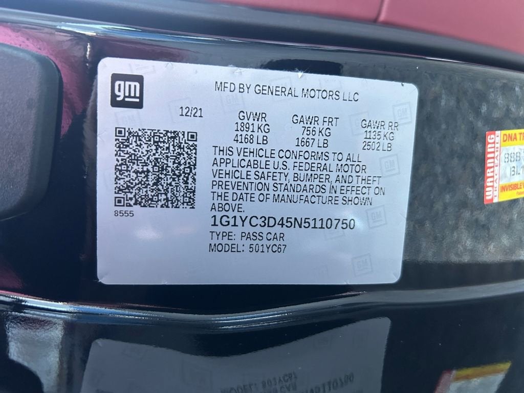 2022 Chevrolet Corvette Stingray 3LT