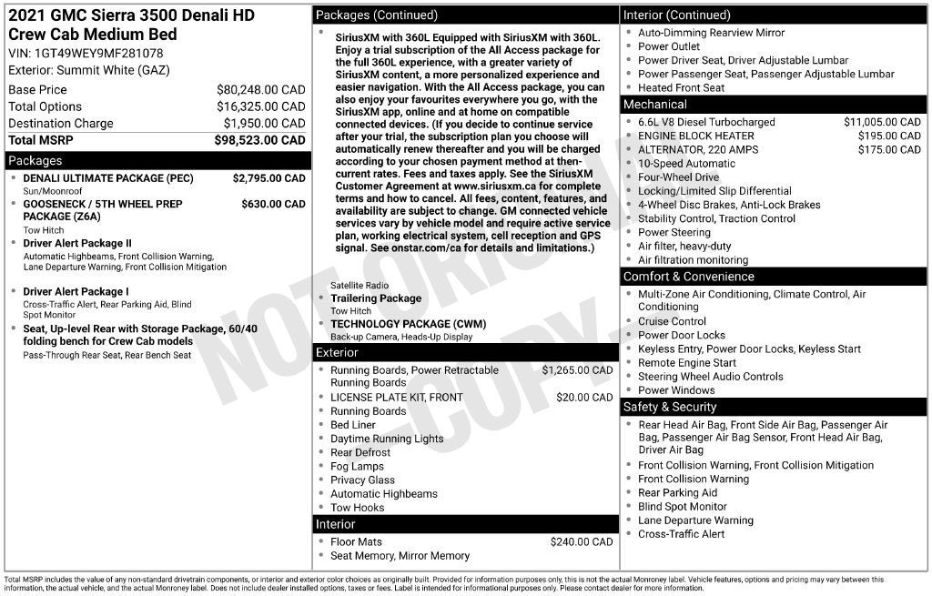 2021 GMC Sierra 3500 HD Denali