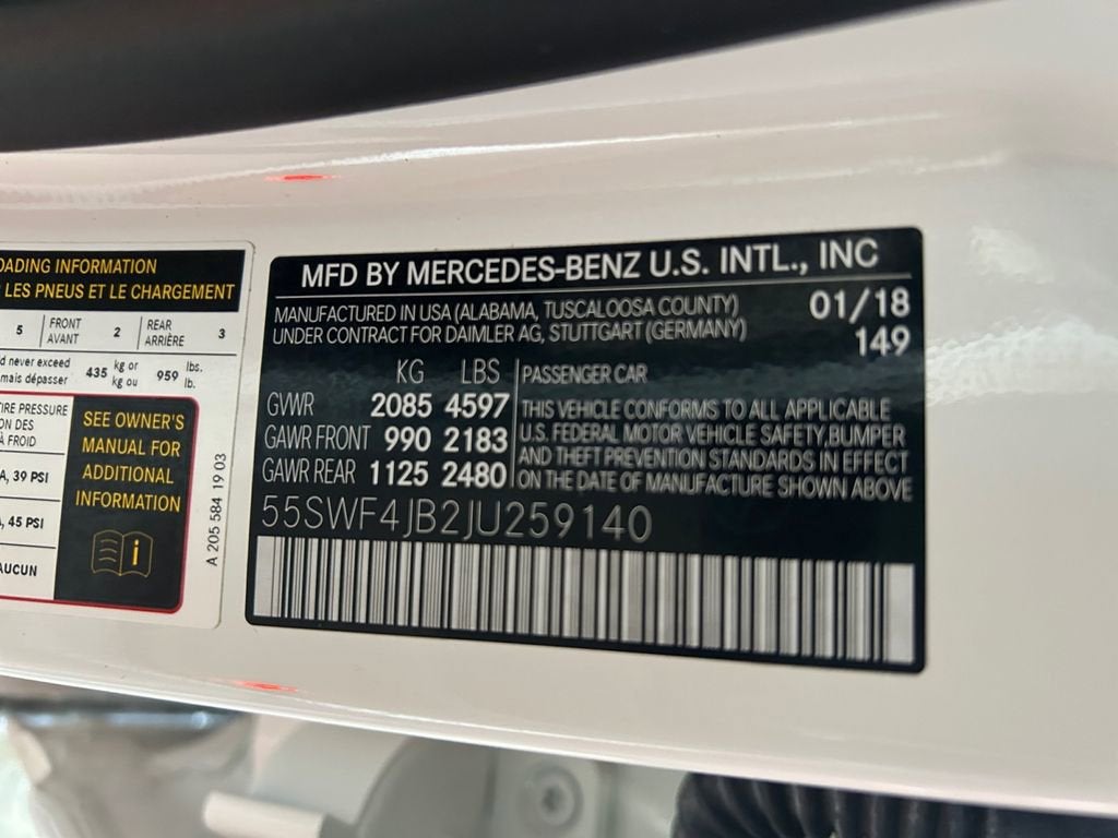 2018 Mercedes-Benz C-Class C 300