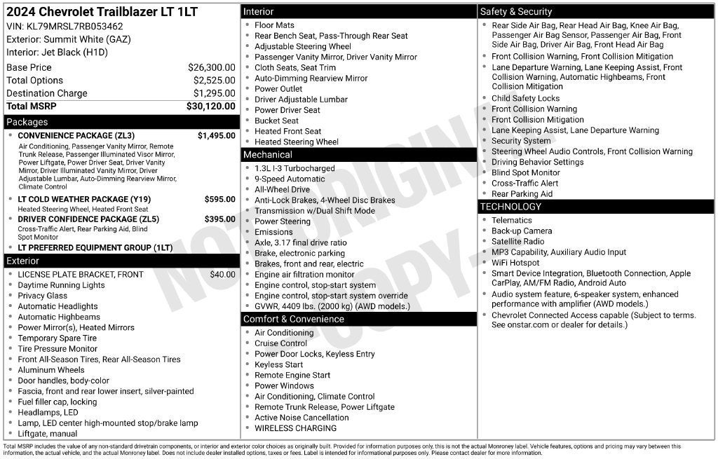 2024 Chevrolet Trailblazer LT