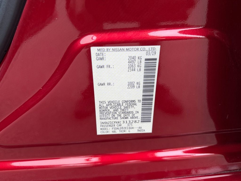 2019 Nissan Leaf SV