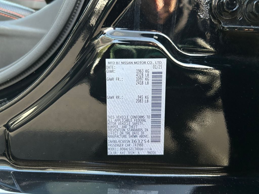 2025 Nissan Altima 2.5 SR