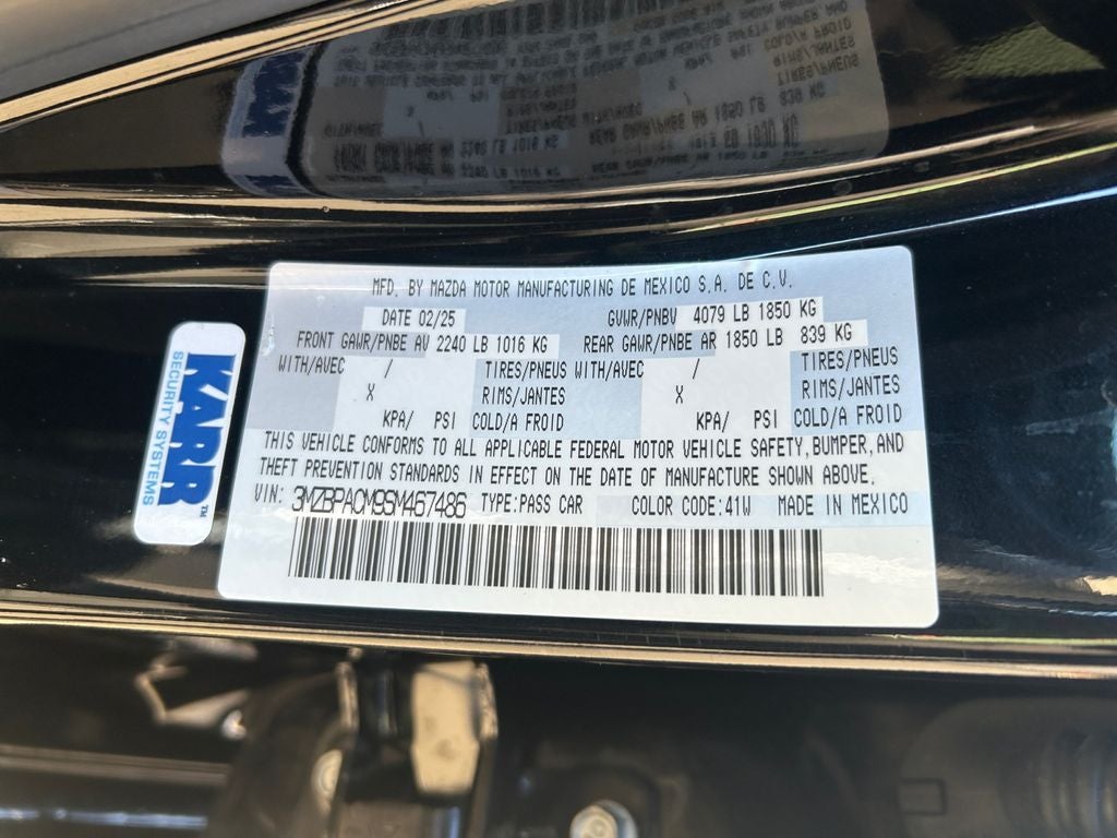 2025 Mazda Mazda3 2.5 S Preferred Package