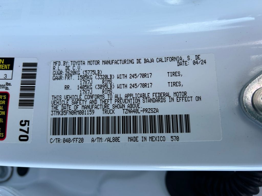 2024 Toyota Tacoma SR5