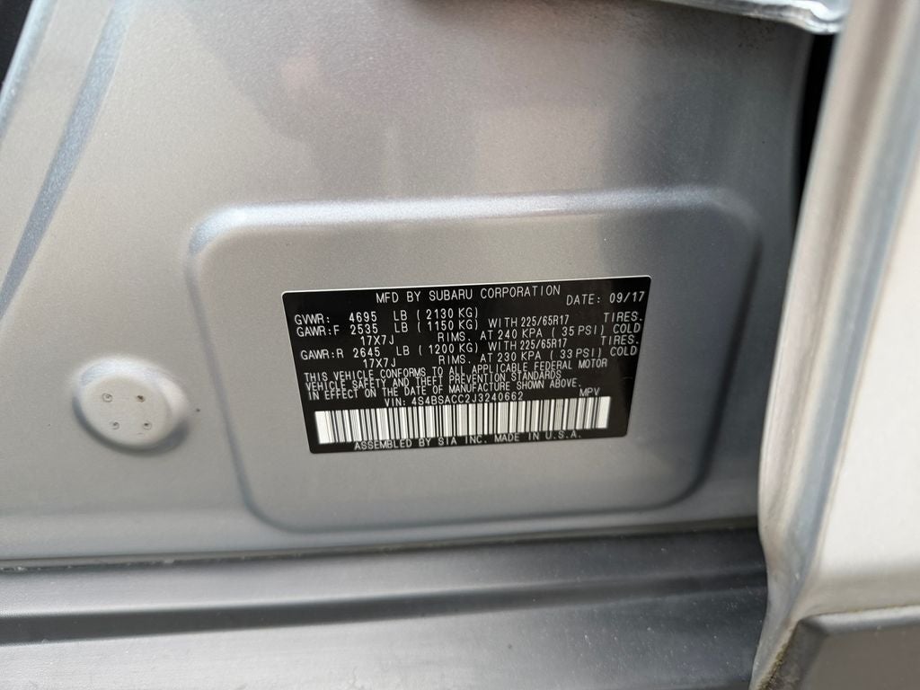 2018 Subaru Outback 2.5i Premium