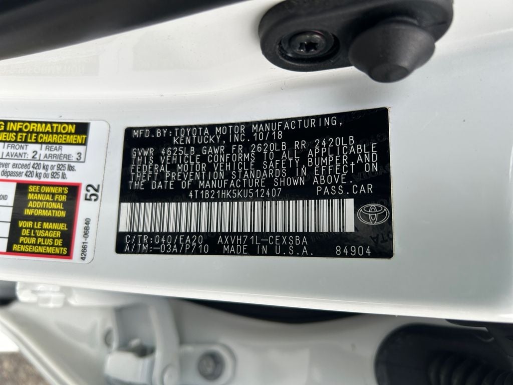 2019 Toyota Camry Hybrid SE