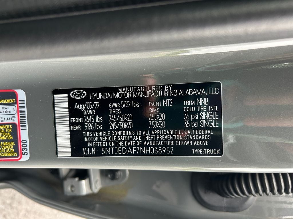 2022 Hyundai Santa Cruz Limited
