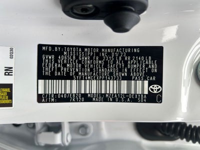 2023 Toyota Corolla XSE