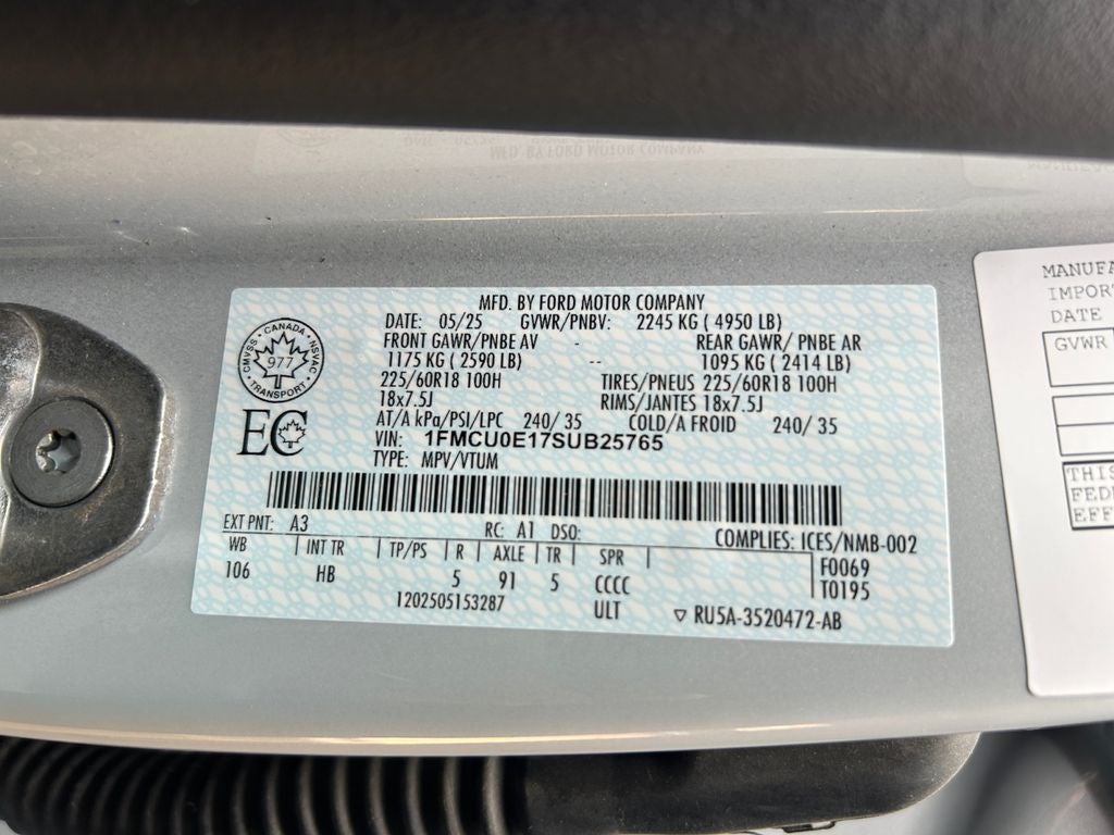 2025 Ford Escape Plug-In Hybrid Base