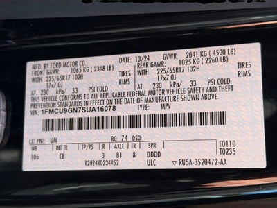 2025 Ford Escape Active