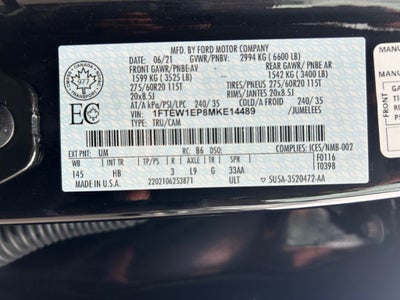 2021 Ford F-150 Lariat