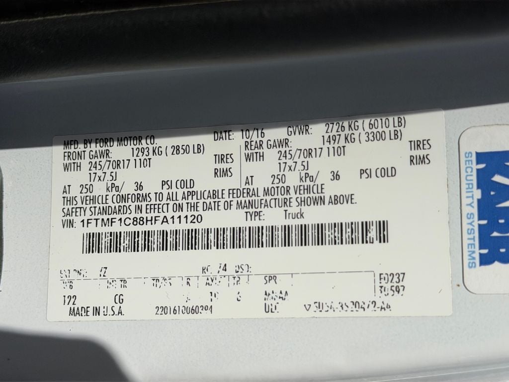 2017 Ford F-150 XL