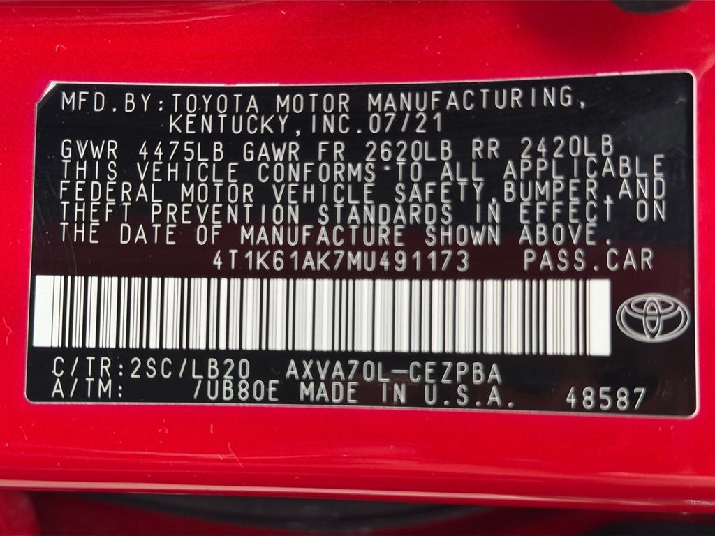 2021 Toyota Camry XSE