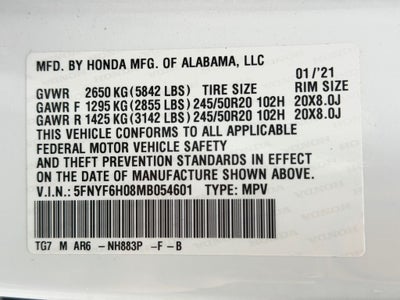 2021 Honda Pilot Elite