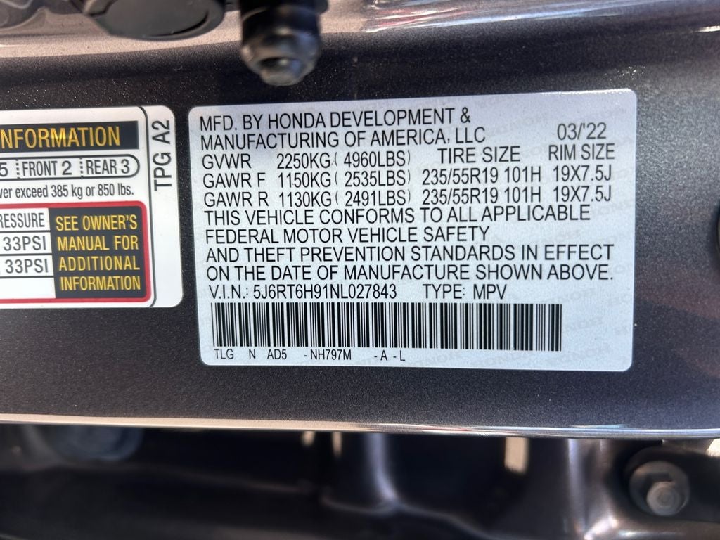 2022 Honda CR-V Hybrid Touring