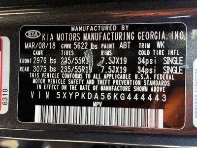2019 Kia Sorento SX Limited