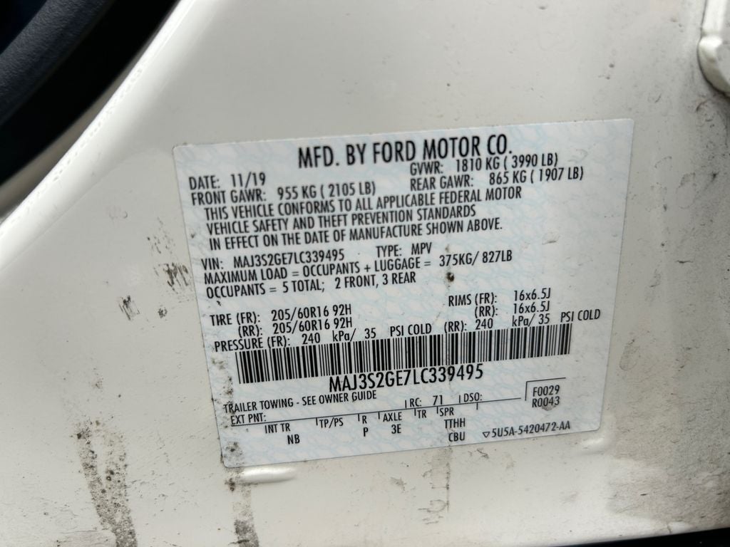 2020 Ford EcoSport SE