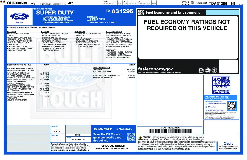 2026 Ford F-550SD XL DRW