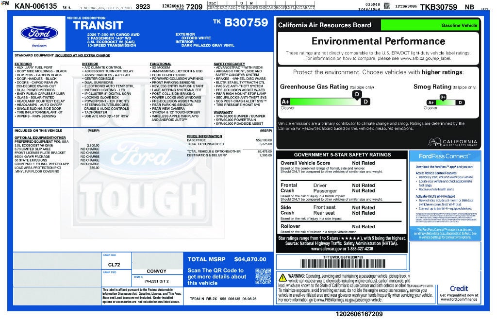 2026 Ford Transit-350 Base