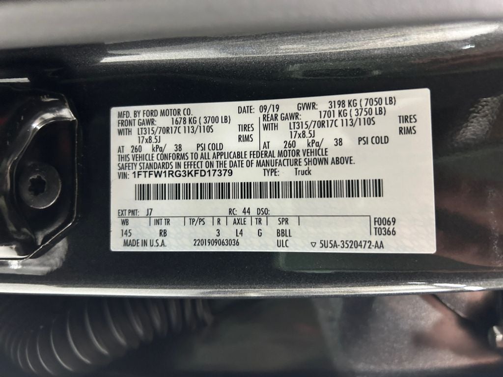 2019 Ford F-150 Raptor