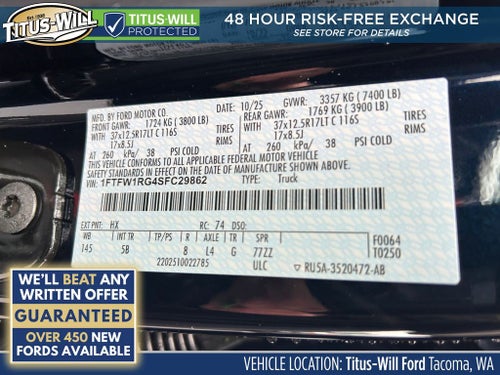 2025 Ford F-150 Raptor