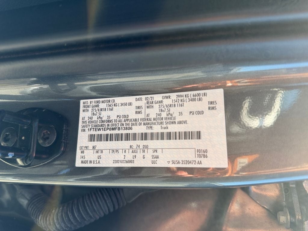 2021 Ford F-150 XLT 4X4 SUPERCREW