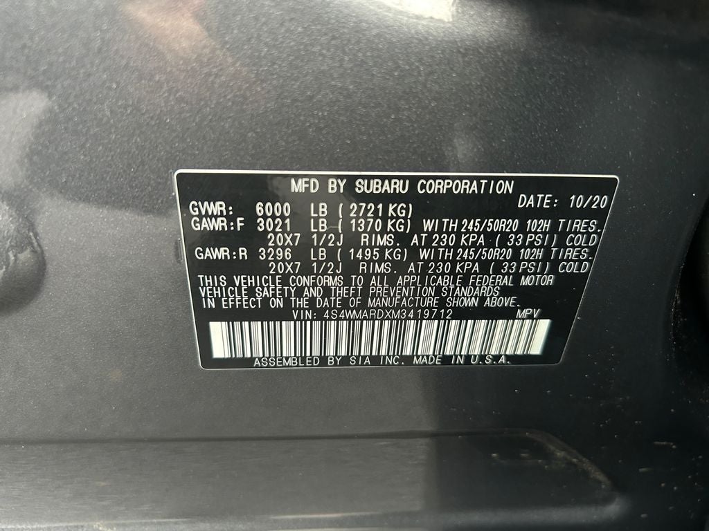 2021 Subaru Ascent Touring