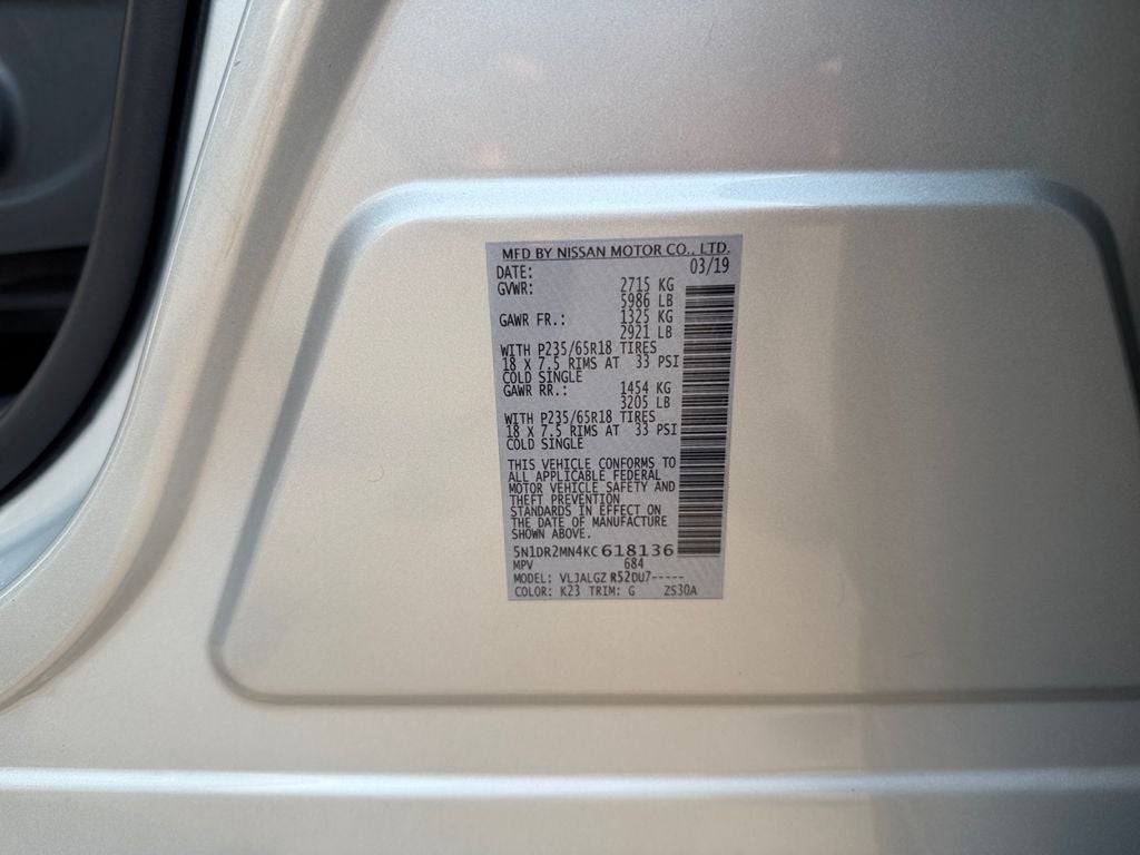 2019 Nissan Pathfinder SL