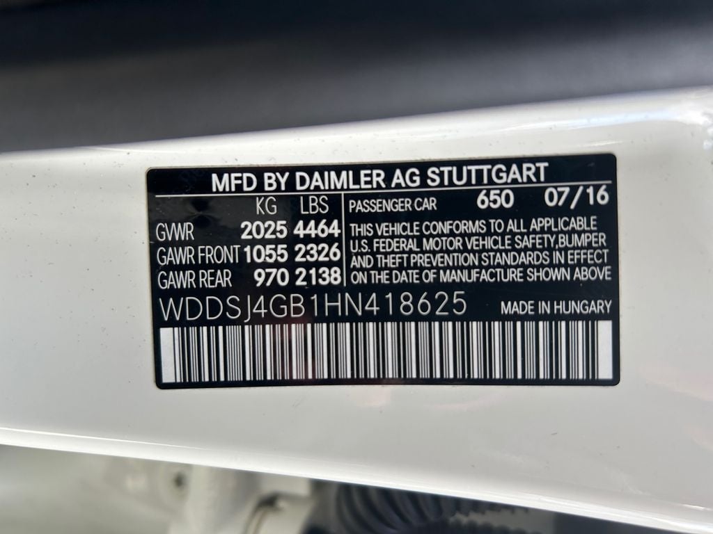 2017 Mercedes-Benz CLA CLA 250 4MATIC®