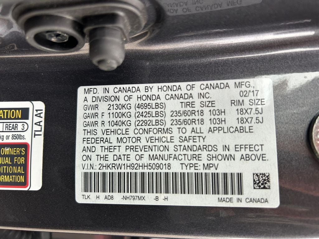 2017 Honda CR-V Touring