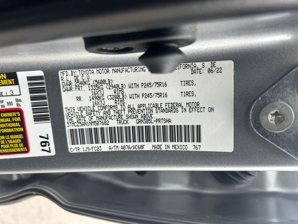 2022 Toyota Tacoma SR5 V6