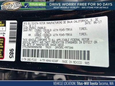2017 Toyota TACOMA SR5 SR5 V6