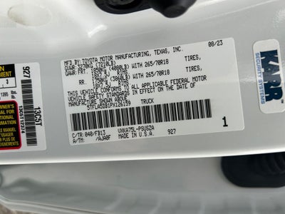 2023 Toyota Tundra SR5 LIFTED WITH WHEELS AND TIRES