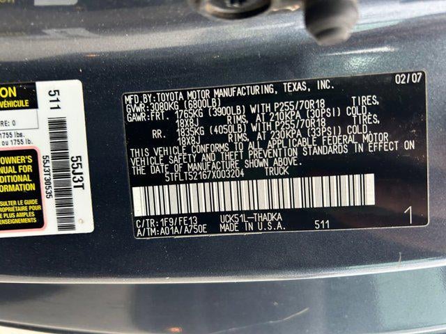 2007 Toyota TUNDRA 4X2 1 Owner Puff