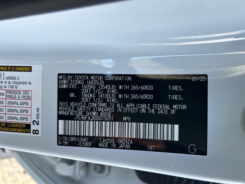 2025 Toyota LAND CRUISER Base