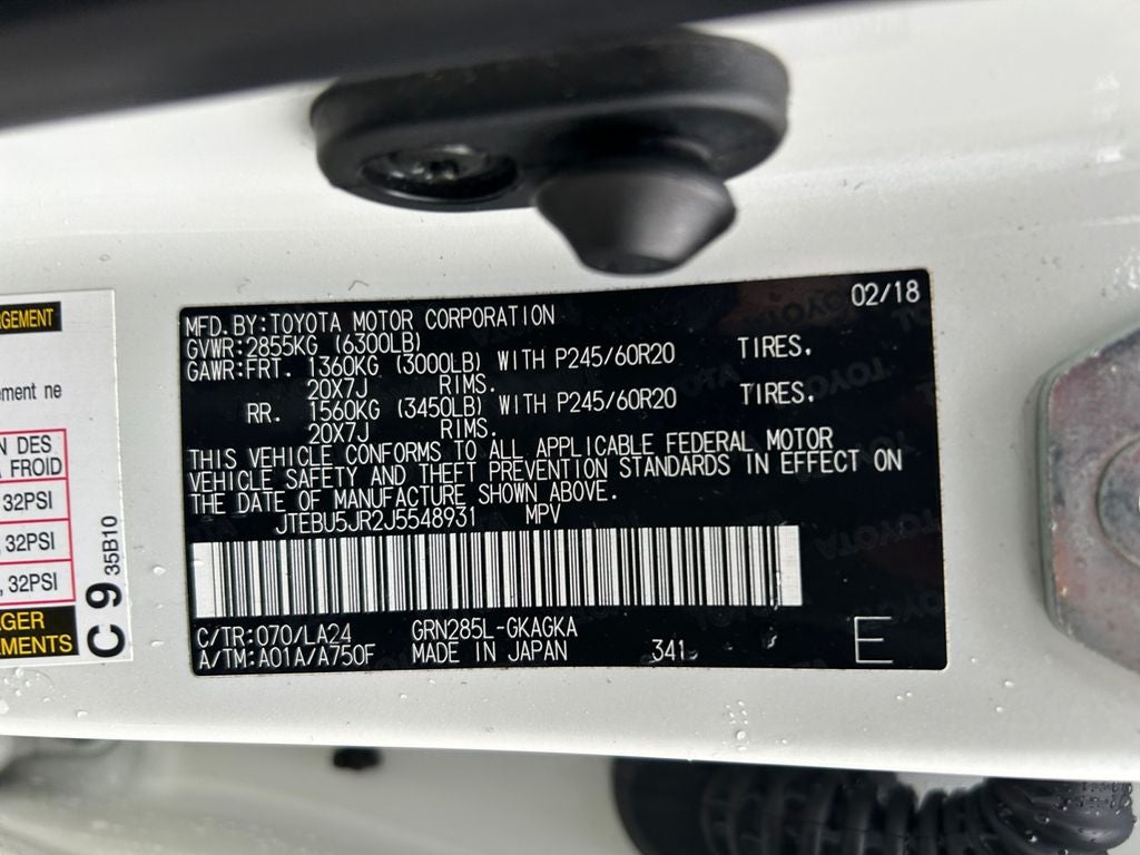 2018 Toyota 4RUNNER Limited 1 Owner