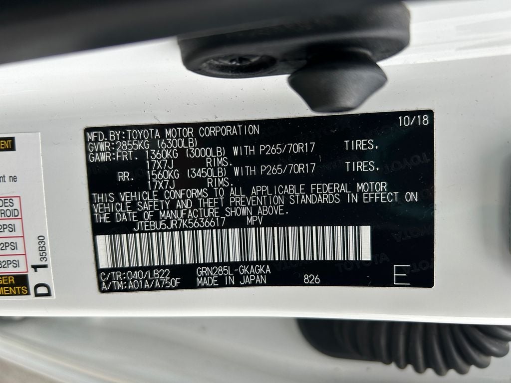 2019 Toyota 4RUNNER SR5 Premium