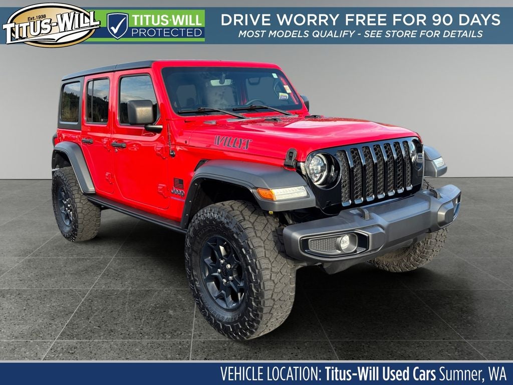 2023 Jeep Wrangler Willys 4xe Lifted w/ Wheel & Tire Package