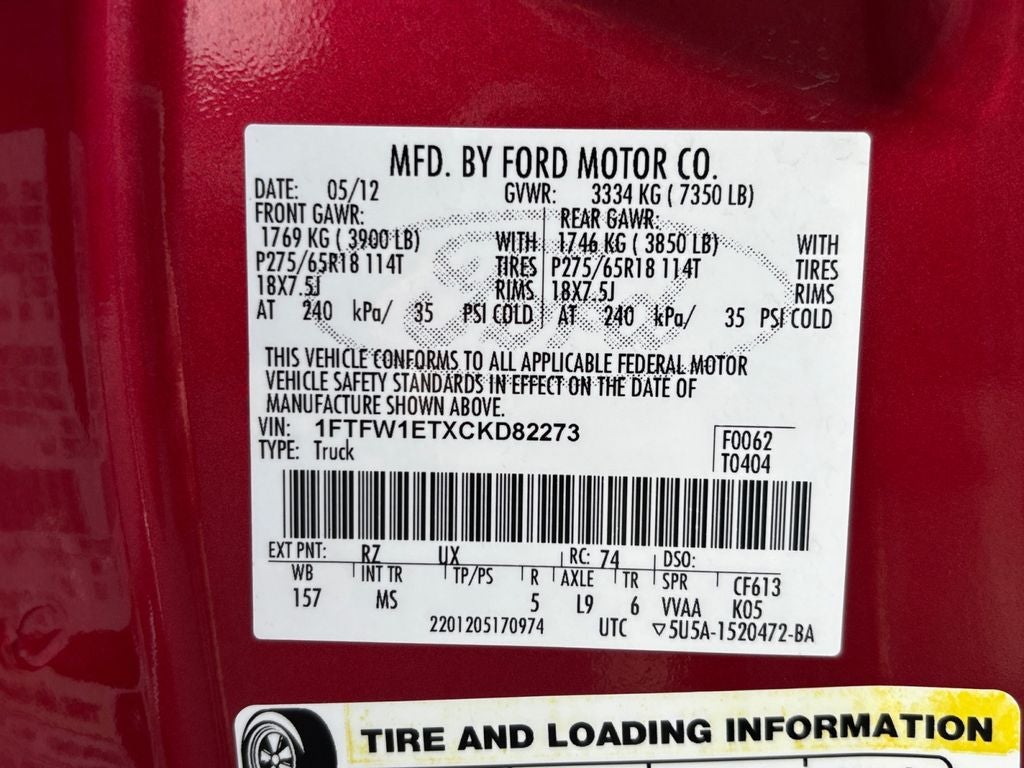 2012 Ford F-150 XLT 1-OWNER