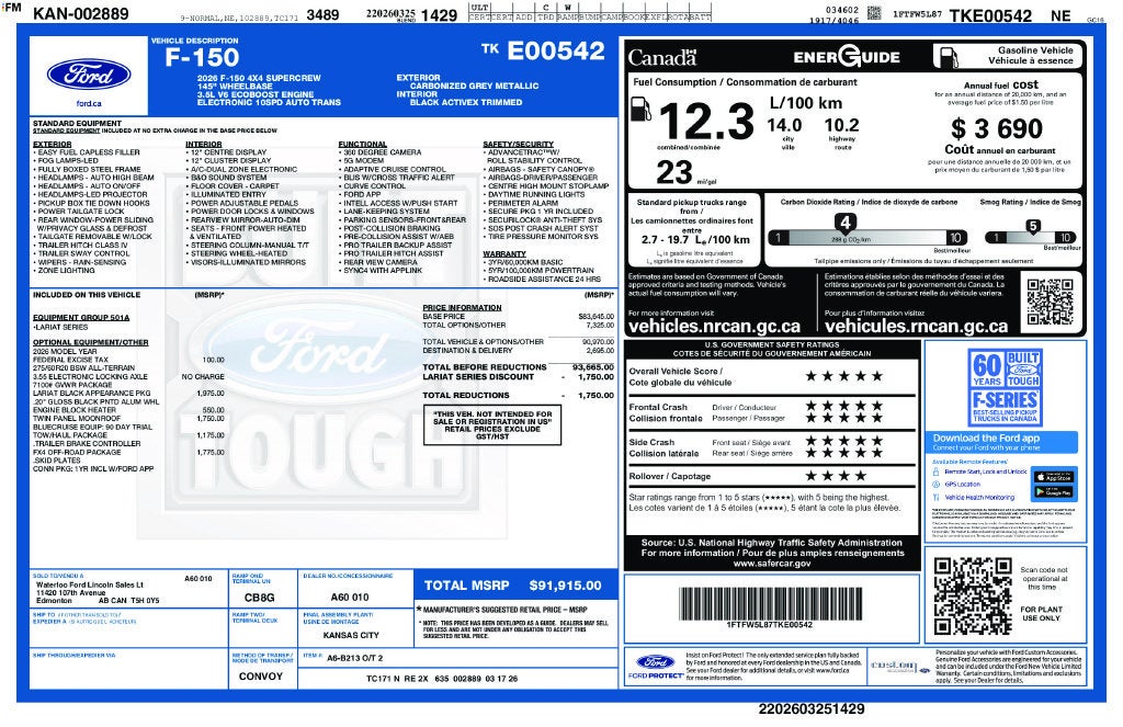 2026 Ford F-150 Lariat