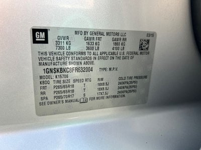 2015 Chevrolet Tahoe LT