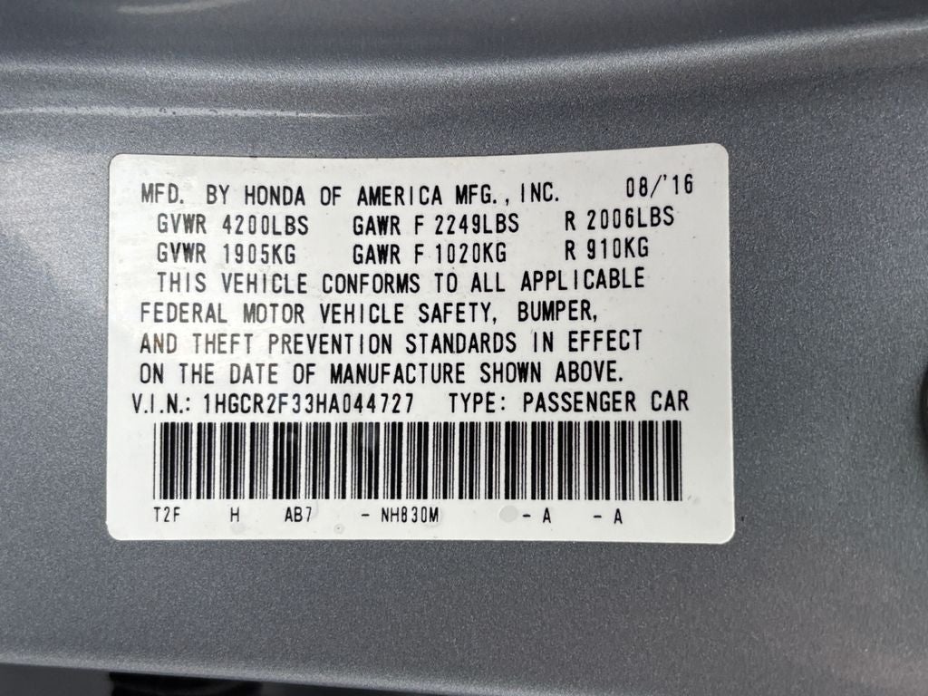 2017 Honda Accord LX