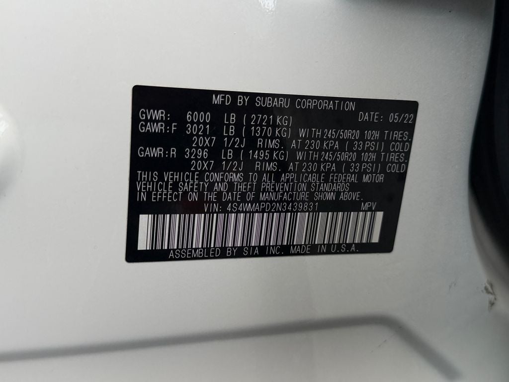 2022 Subaru Ascent Limited