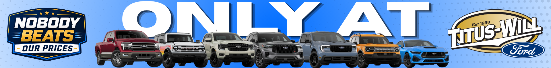 Nobody Beats Our Prices at Titus-Will Ford