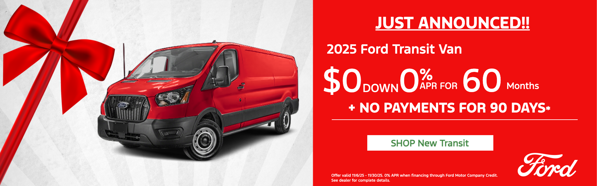 2025 Ford Transit Van Special